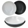Null 4er Set Suppenteller Nero Bianco Weiß & Schwarz