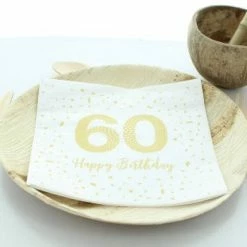 Null 20 Servietten Gold `Happy Birthday` Geburtstag -Null Shop a7ec616e 227e 4315 9008 2b316124a5fe
