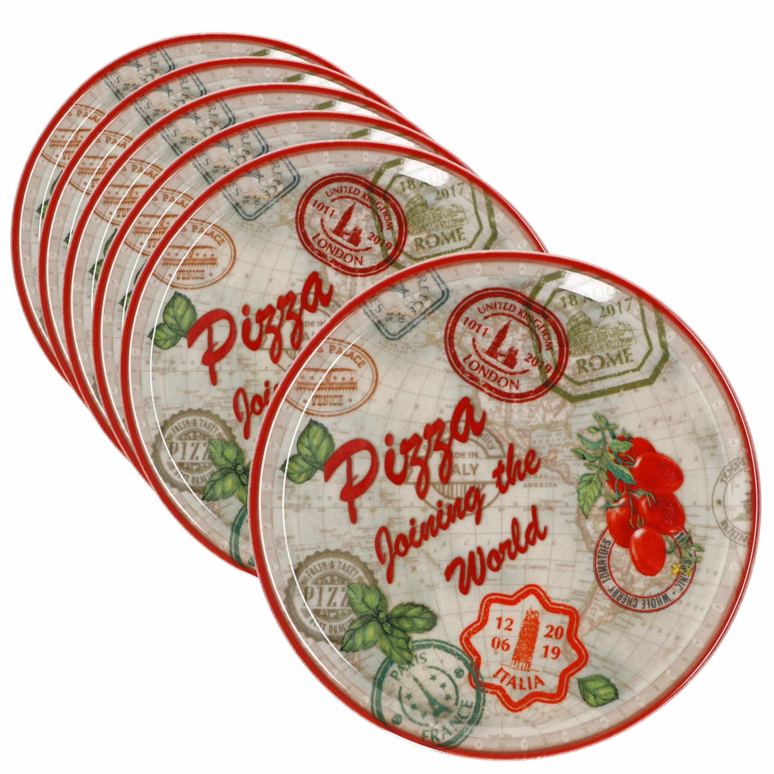 Null 4er Set Pizzateller Napoli Pizzafoods Grün + Rot 33cm - 04018#ZP1 + 04018#ZP2 7 Null 4er Set Pizzateller Napoli Pizzafoods Grün + Rot 33cm - 04018#ZP1 + 04018#ZP2 – Bild 7