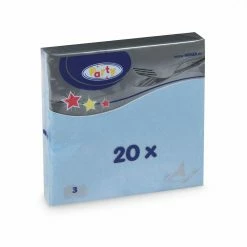 Null 1000x Servietten 33 X 33 Cm 1/4-Falz 3-lagig Hellblau -Null Shop c5125b10 4ff0 460b b23d 44003a30ab02