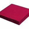 Null 250x Servietten 33 X 33 Cm 1/4 -Falz 3-lagig Bordeaux