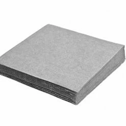 Null 1000x Servietten 33 X 33 Cm 1/4-Falz 3-lagig Grau